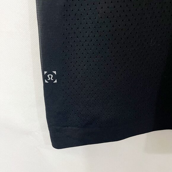 Lululemon Metal Vent Tech Short Sleeve Shirt Black Crewneck - Men's Large - Picture 5 of 7